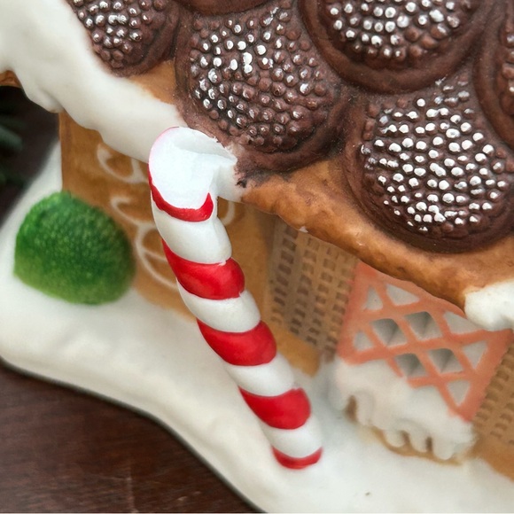 Vintage PartyLite Gingerbread Hand Painted Tealight House Village Retired - Picture 11 of 16